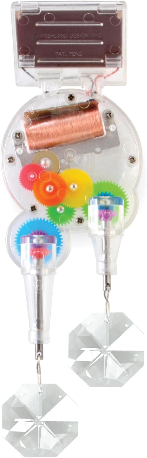 Kikkerland Solar Powered Rainbow Maker – Prism Suncatcher, Fun Home Window Decor – Unique Gift for Christmas & Birthdays – Double Crystal