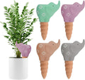 Kalolary 4Pcs Plant Watering Globes, Elephant Shape Self Watering Spikes Terracotta Drip Water Stakes Irrigation Watering Bulbs for Pot, Indoor, Outdoor, Vacation