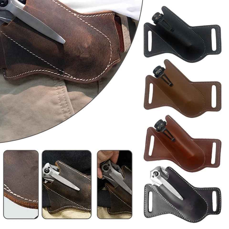 Tactical Cowhide Knife Sleeve for Ultimate Protection and Style