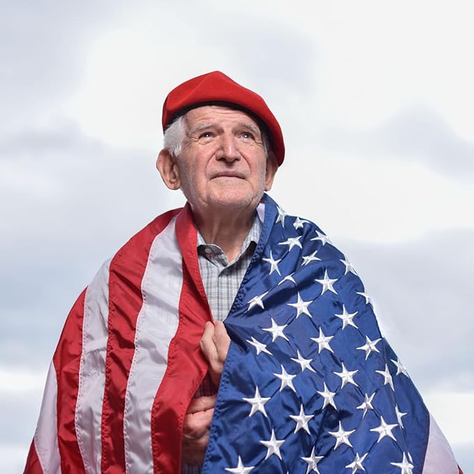 AZCOVER American Flag 4x6 FT US Flag for Outside Heavy Duty Nylon American Flags for Outdoor with Embroidered Stars Sewn Stipes and Brass Grommets United States Flag