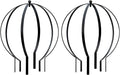 2 Pcs Garden Large Metal Circle Trellis Garden Obelisk Sculpture Globe Trellis for Climbing Plants Outdoor Potted Round Planter Trellis Garden Decor for Patio Doorway Black 25.20 x 21.26''