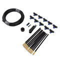 Haofy Drip Irrigation Kit, 360° Bendable Watering System Adjustable Bendable Nozzle Copper Sprayer atomizing System for Garden Yard Lawn Patio Plants Flower Bed (US Standard)