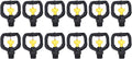 G1/2 Male Thread Rotating Irrigation Sprinkler, 12pcs Misting Spray Nozzle, Plastic Spray Nozzle Misting Nozzle Atomizing Micro Sprinkler for Garden Yard Lawn Watering Sprinkling