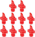 MroMax Micro Sprayer Fan Jet, 360 Degree Plastic Refraction Atomized Dripper Hydroponic Garden Irrigation, Red 50Pcs