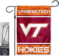 Virginia Tech Hokies Garden Banner Flag with Flag Pole Stand Set