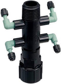 Orbit 2 Pack Drip System Shrub Adapter 4-Port Watering Manifold for 1/4 Inch Tube…