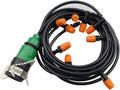 Drip Irrigation kit Plant Watering System Gravity Fed Irrigation Water Drip Setfor Garden Greenhouse Yard Lawn Home or Vacation Use 10M 8/11" Tube 10 Nozzles