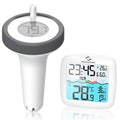 Nuovoware Digital Floating Pool Thermometer, Wireless Pool Thermometer with Easy Read Screen Display, Remote Water Thermometer IPX8 Waterproof for Swimming Pool, Fish Tank, Hot Tub