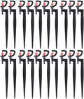 Irrigation Sprinkler, 20pcs Plastic Watering Nozzle G‑Type 360 Degree Rotation Sprinkler Accessory for Garden Agriculture Courtyards Lawn 9.1x1.2x0.4in