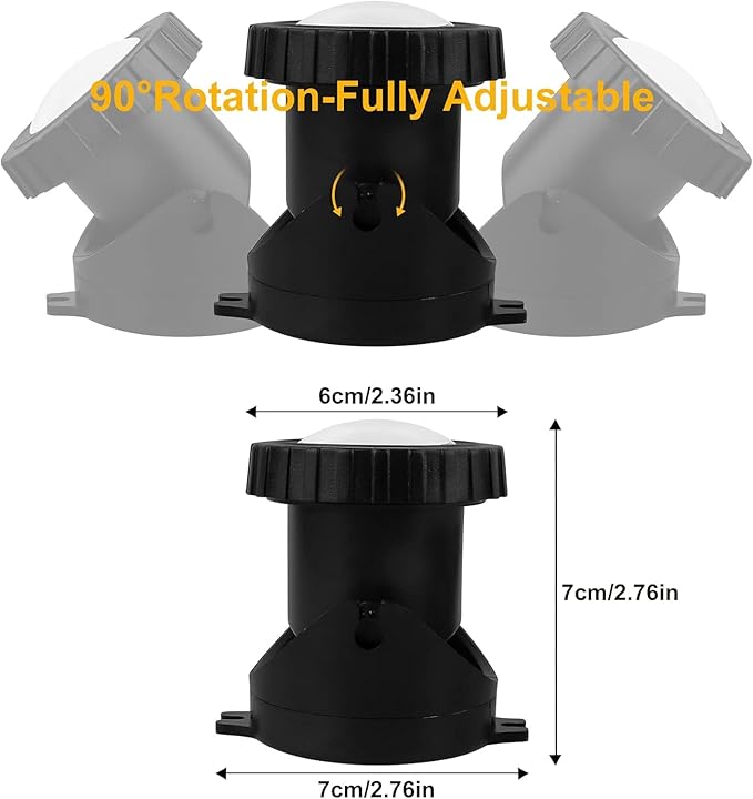 Pond Lights Underwater LED RGB Colored Fountain Lights IP68 Waterproof Spotlight Timing Adjustable Submersible Spot Lights for Fish Pond Garden Lawn Yard Waterfall (Set of 3)