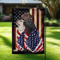FLAGWIX Three Labrador Retriever Flag - Outdoor Labrador Decorations, Garden Flag (11.5" x 17.5"), Heavy-duty Canvas Labrador Flag Double Sided Garden Décor