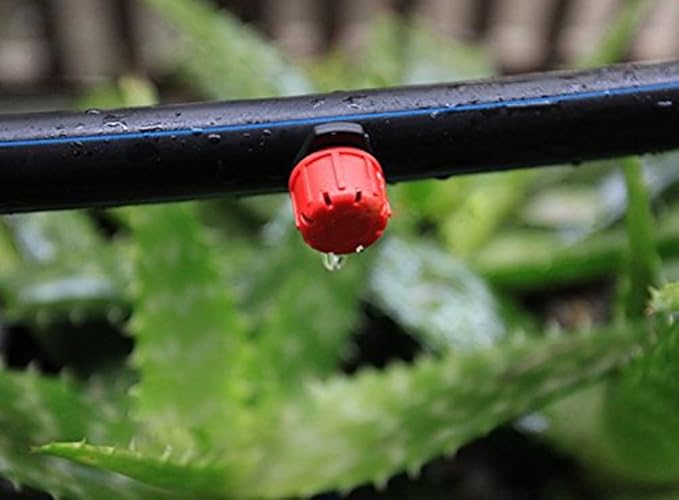 Penta Angel 50/100/200 Pcs Adjustable Irrigation Sprinklers Watering Drippers Sprinklers Emitter Drip System On 1/4" Barb (100)