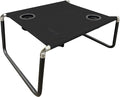 Neso Portable Beach Table with Cup Holders, Cell Phone Pockets, Lightweight for Picnics and Parks (Black)