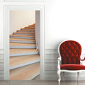 3D Door Stickers Murals - Stairs - Door Wallpaper - Self-Adhesive - Removable - PVC - Waterproof - Matt Finish - Futuristic - Stairs 1 - Adults