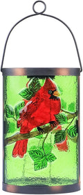 Hanging Solar Lantern Outdoor Decorative Waterproof LED Solar Cardinal Lights Tabletop Lamp for Outdoor Patio Garden