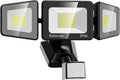 120W LED Flood Lights Outdoor with Motion Sensor, 12000LM 4500K Daylight, IP66 Waterproof Dusk to Dawn Outdoor Security Lights for Garage, Yard, Outside
