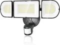 Olafus 180W Motion Sensor Outdoor Lights, 18000lm Dusk to Dawn LED Flood Lights Outdoor Wired, 6500K Daylight Motion Lights for Outside, IP65 Waterproof Exterior Security Light, Black