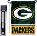 WinCraft Green Bay Packers Garden Flag with Stand Holder