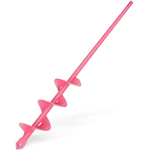 SYITCUN Auger Drill Bit for Planting - 1.6"X16.5" Heavy-Duty Garden Auger Spiral Drill Bit - Bulb Planter Tool & Auger Post Hole Digger - 3/8" Hex Drive Drill