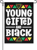 B Is For Brilliants Black Boy Kid Black Historys Month Garden Flags 12x18 Double Sided Small Decorative Banner for