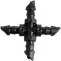 Mtsooning 50PCS Irrigation Cross Connectors for 4/7mm Hose,Barbed Tubing Fittings Kit 4-Way Coupling for Drip Sprinkler Garden Lawn Systems Systems