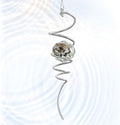 Gazing Ball Spiral Tail, Wind Spinners Stabilizer with Swivel Hook & Clear Crystal Ball, Hanging Suncatcher Decoration, Rainbow Maker Indoor Outdoor Ornaments Creative Decorative Gifts 13"