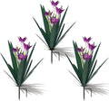 Homight Metal Agave Plant Outdoor Decoration Outdoor Garden Decoration Lily Mexican Yard Art Plant Garden Agave Lily Decorative Garden Gift (3 Big Purple Lilies), HM-390-345