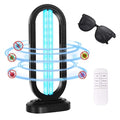 UV Light Sanitizer,4-Speed Timing and Remote Control UVC Home Disinfection Device,Ultraviolet Light Sanitizer for Bed Bugs and Dust Mites,UV Lamp for Whole Room,Black