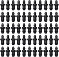 lasenersm 100 Pieces Drip Irrigation Tube End Closure Goof Hole Plugs Drip End Plug Fitting for 5 mm/7 mm Tube, Black