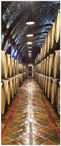 3D Door Stickers - Murals & Decals - Wine Cellar Theme - Peel & Stick, Waterproof, Removable - PVC - 37.4" x 84.6" for Bedroom & Living Room Doors