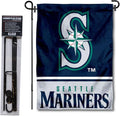 WinCraft Seattle Baseball Garden Flag with Stand Holder