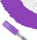 Zozen 50Pack Purple Marking Flags, Writable | 15x4x5 Inch, Yard Flags for Lawn & Irrigation & Landscape & Sprinkler & Survey & Dog Training.