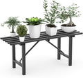 Premium Aluminum Plant Stand - Home Decor & Outdoor Garden Solution with 300 LBS Capacity, L37.8 x W11.4 x H13.8 inch
