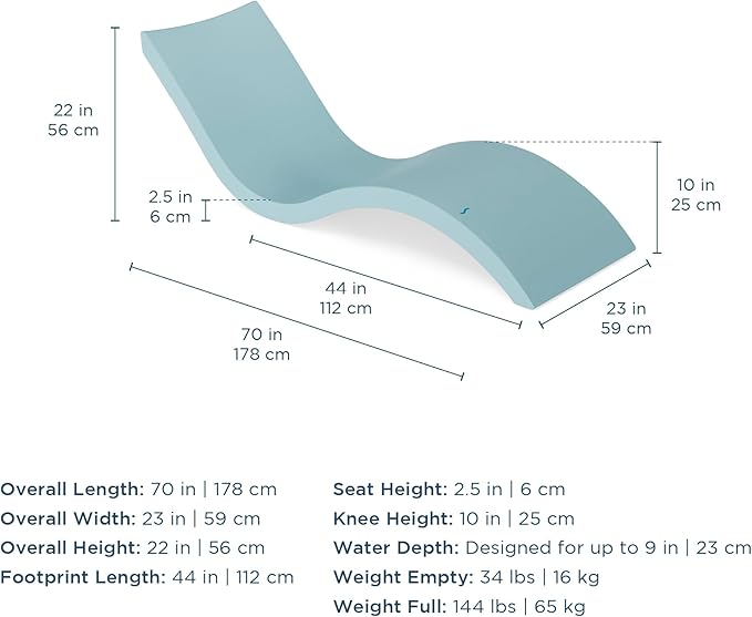 Ledge Lounger Signature Chaise Set of 2 + Affinity Side Table – in Pool Lounger Designed for Shallow Shelves Up to 9” – Outdoor Patio Sun Shelf & Poolside Furniture Bundle (Sandstone)