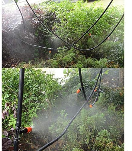 Drip Irrigation kit Plant Watering System Gravity Fed Irrigation Water Drip Setfor Garden Greenhouse Yard Lawn Home or Vacation Use 22M 8/11" Tube 30 Nozzles