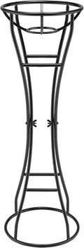 Alpine Corporation 24" Tall Indoor/Outdoor Metal Gazing Globe Display Stand, Black