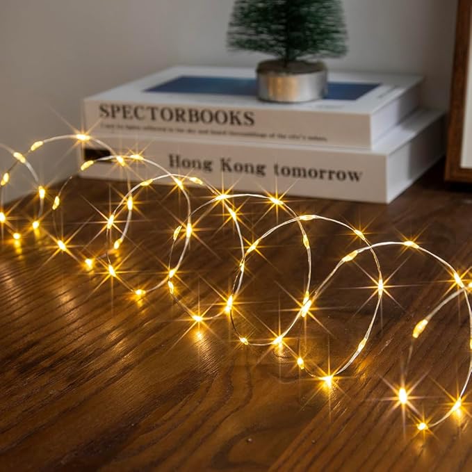 Fairy Lights Plug in,66FT 400 LEDs Waterproof String Lights,Twinkle Light with Remote for Outdoor Indoor Christmas Wedding Birthday Garden Party Decorations,2 Inch Space,Warm White