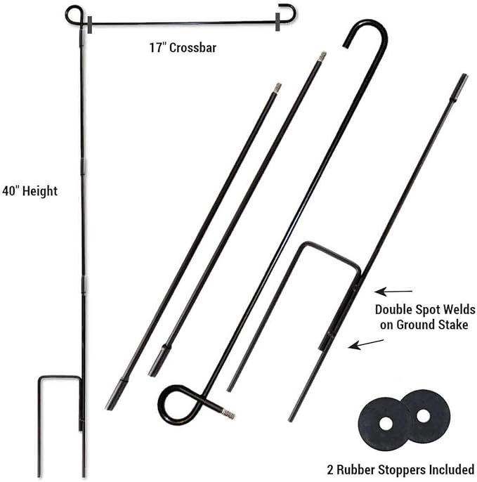 College Flags & Banners Co. Georgia Bulldogs Garden Flag with Pole Stand Holder