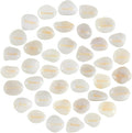 Fabbay Engraved Inspirational Stones Encouragement Motivational Rocks with Words Garden Positive Gift for Christmas Thanksgiving(White,40 Pcs)