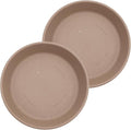 The HC Companies Flower Pot Saucers - Plastic Plant Saucer for Outdoors & Indoors - Traditional Design Plant Pot Trays for Water Drainage - Durable & Stylish Round Plant Tray (17.5-inch Sandstone)
