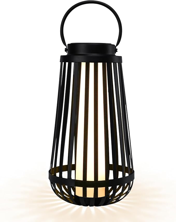 Afirst Solar Lanterns Outdoor, Hanging Solar Lights Waterproof Hollow Out Decorative LED Lanterns for Yard, Patio, Lawn, Tabletop, Pathway, Landscape, Garden Decor Gifts