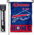 WinCraft Buffalo Bills Welcome to Our Home Garden Flag and Flagpole Mount