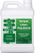 Simple Lawn Solutions - Liquid Iron Darker Green - Chelated Micronutrients - Concentrated Booster for Lawn, Indoor Plants and Outdoor Garden (2.5 Gallon)