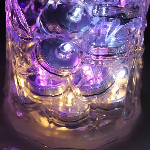 Bright LED Floral Tea Light Submersible Lights for Party Wedding (Green, 60 Pack)