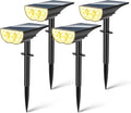 BAXIA TECHNOLOGY Solar Spotlights Outdoor Waterproof, 3 Lighting Modes Spot Lights Outdoor Solar Lights for Yard Pathway Driveway Landscape, Warm White, 4 Pack