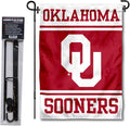 College Flags & Banners Co. Oklahoma Sooners Garden Flag with Stand Holder