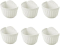 ORIMERC 6 Pack 10 inch Large White Wall Planter Pots Vertical Living Wall Hanging Planters Wall Mounted Planter Holder with Drainage Hole for Indoor Outdoor Plants Wall Decor with Hooks/Screws
