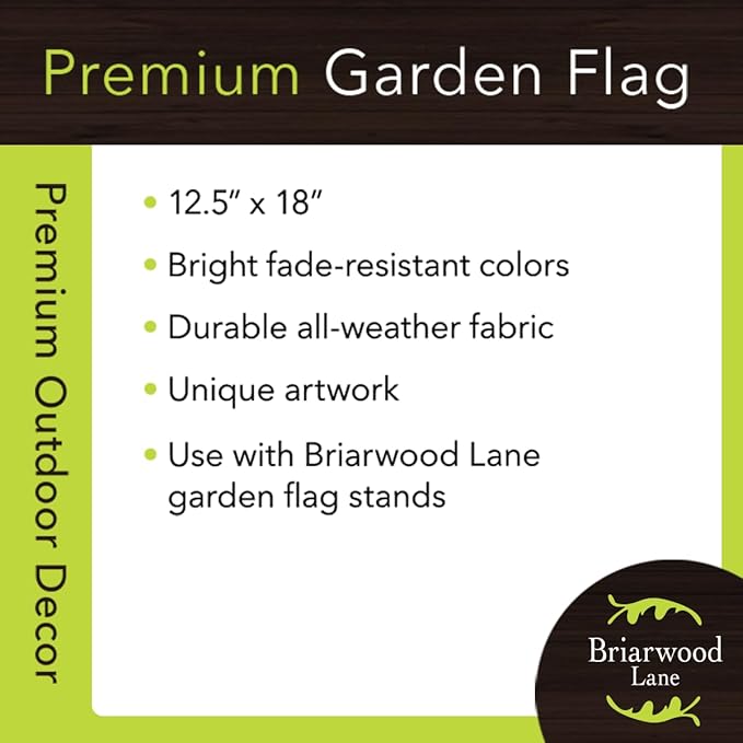 Briarwood Lane Fall Leaves Monogram Letter N Garden Flag