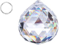 Crystalsuncatcher Suncatchers Clear Glass Crystal Ball Prism Feng Shui Lamp Hanging Drop Chandelier Part (50mm)