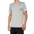 100% Mission Athletic T-Shirt - Gray - Small 20014-00005